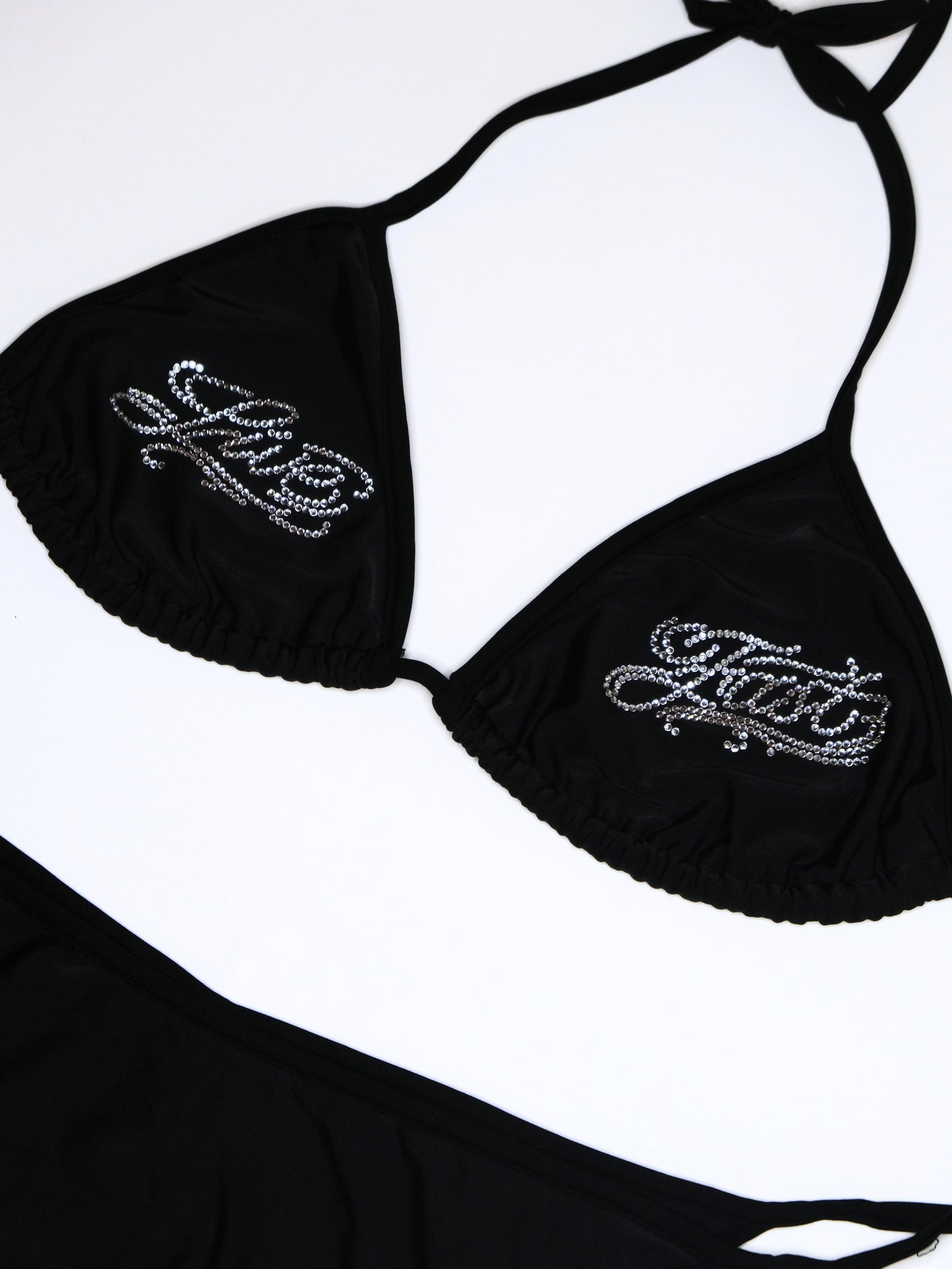 LIVE FAST BLACK TRIANGLE BIKINI