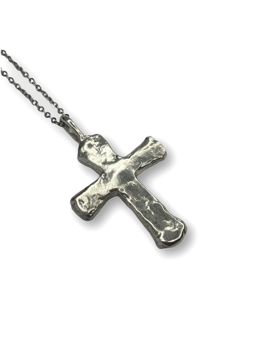 Pounded Silver Cross