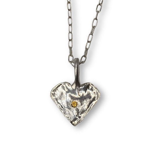 FLAT HEART PENDANT