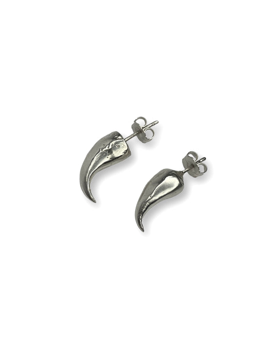 Silver Claw Earrings
