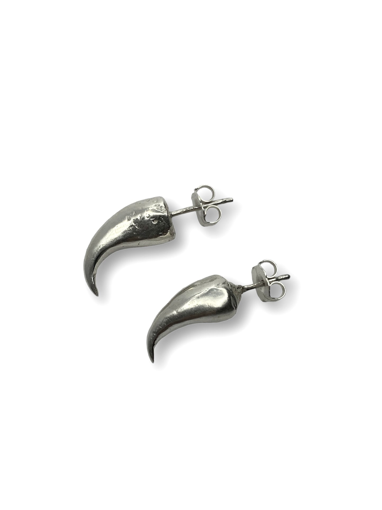 Silver Claw Earrings